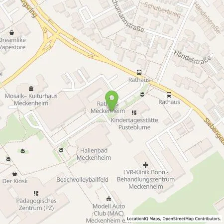 Standortübersicht der Tankstelle e-regio GmbH & Co. KG in 53340 Meckenheim