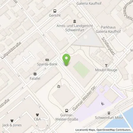 Standortübersicht der Tankstelle Stadtwerke Schweinfurt GmbH in 97421 Schweinfurt