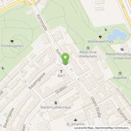 Standortübersicht der Tankstelle Stadtwerke Schweinfurt GmbH in 97421 Schweinfurt