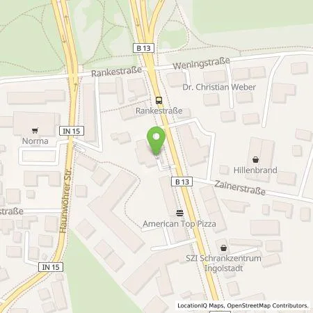 Standortübersicht der Tankstelle eze.network GmbH in 85051 Ingolstadt