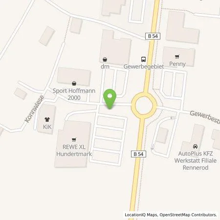 Standortübersicht der Tankstelle REA eCharge GmbH in 56477 Rennerod