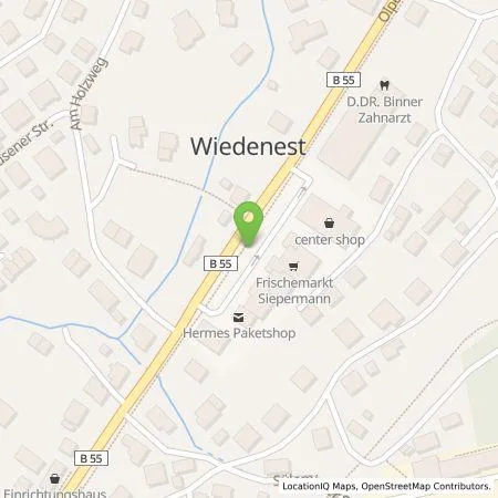Standortübersicht der Tankstelle Watttanke GmbH in 51702 Bergneustadt