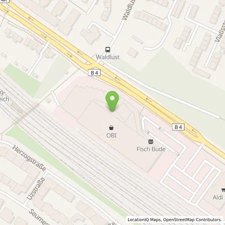 Standortübersicht der Tankstelle EnBW mobility+ AG und Co.KG in 90480 Nürnberg
