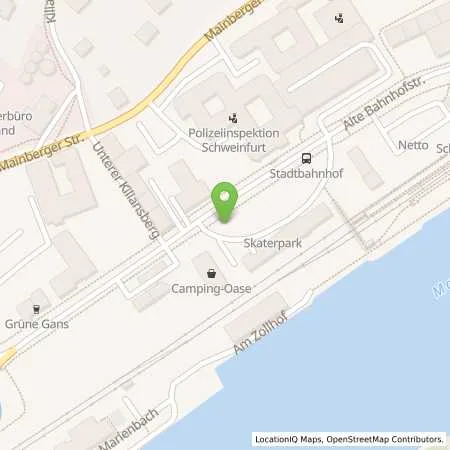 Standortübersicht der Tankstelle Stadtwerke Schweinfurt GmbH in 97422 Schweinfurt