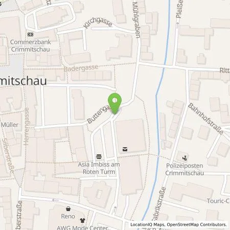Standortübersicht der Tankstelle Greenman Energy Operations GmbH & Co. KG in 08451 Crimmitschau