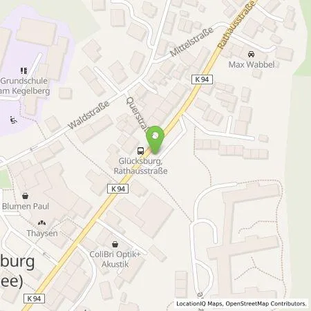Standortübersicht der Tankstelle Stadt Glücksburg in 24960 Glücksburg (Ostsee)