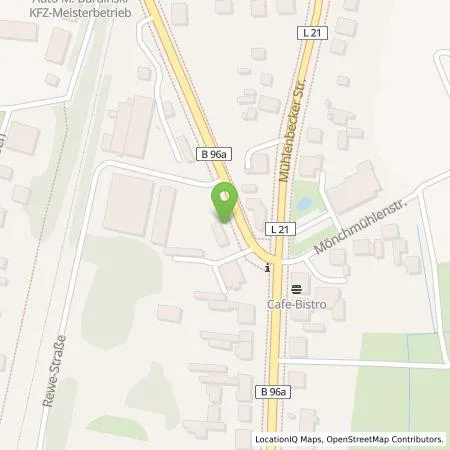 Standortübersicht der Tankstelle Shell Deutschland GmbH in 16552 Schildow