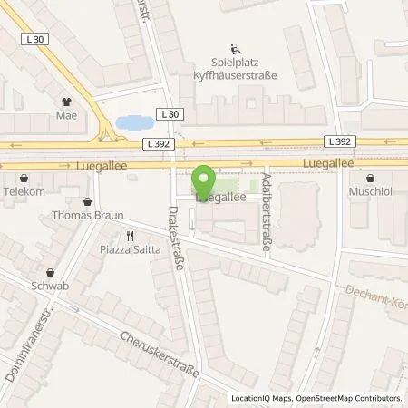 Standortübersicht der Tankstelle Stadtwerke Düsseldorf AG in 40545 Düsseldorf