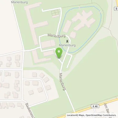 Standortübersicht der Tankstelle Bischöfliche Stiftung Haus Hall in 48653 Coesfeld