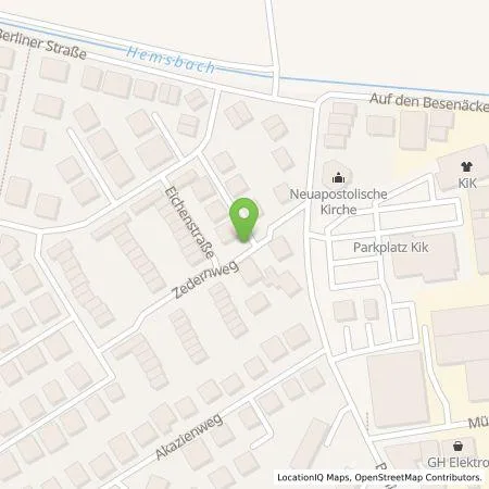 Standortübersicht der Tankstelle Stadtwerke Weinheim GmbH in 69502 Hemsbach