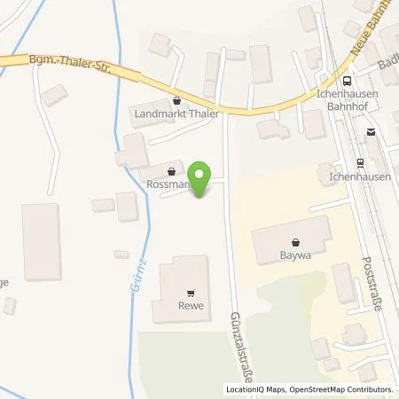 Standortübersicht der Tankstelle EnBW mobility+ AG und Co.KG in 89335 Ichenhausen