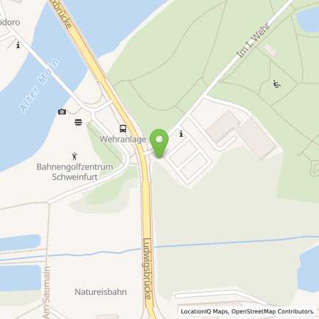 Standortübersicht der Strom (Elektro) Tankstelle: Stadtwerke Schweinfurt GmbH in 97424, Schweinfurt