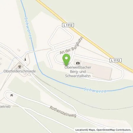 Standortübersicht der Tankstelle TEAG Mobil GmbH in 98744 Schwarzatal