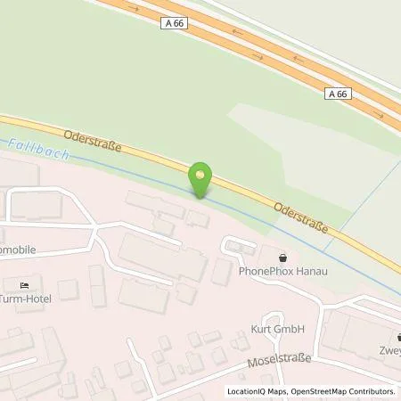 Standortübersicht der Tankstelle UNI ELEKTRO Fachgroßhandel GmbH & Co. KG in 63452 Hanau