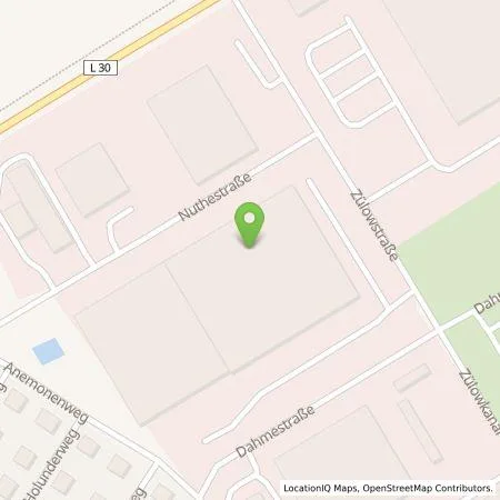 Standortübersicht der Tankstelle UNI ELEKTRO Fachgroßhandel GmbH & Co. KG in 15749 Mittenwalde