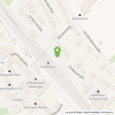 Standortübersicht der Tankstelle Evry Operations GmbH in 48499 Salzbergen