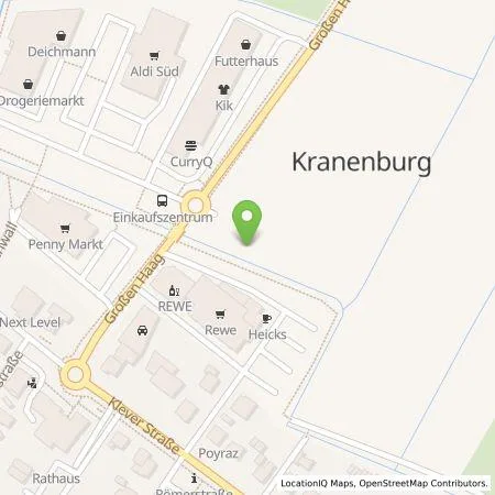 Standortübersicht der Tankstelle EnBW mobility+ AG und Co.KG in 47559 Kranenburg