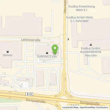 Standortübersicht der Tankstelle EnBW mobility+ AG und Co.KG in 89231 Neu-Ulm