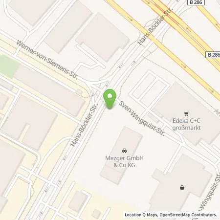 Standortübersicht der Tankstelle Comfortcharge GmbH in 97424 Schweinfurt