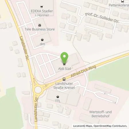 Standortübersicht der Tankstelle ALDI SÜD in 94315 Straubing