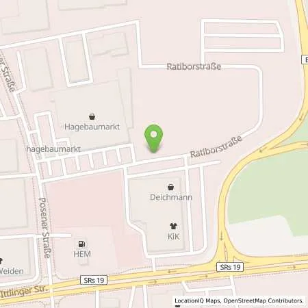 Standortübersicht der Tankstelle EnBW mobility+ AG und Co.KG in 94315 Straubing