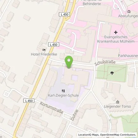 Standortübersicht der Tankstelle eze.network GmbH in 45468 Mülheim an der Ruhr