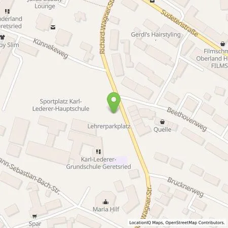 Standortübersicht der Tankstelle 17er Oberlandenergie GmbH in 82538 Geretsried