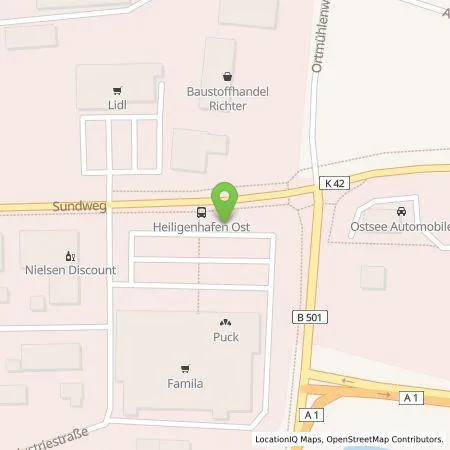 Standortübersicht der Tankstelle LichtBlick eMobility GmbH in 23774 Heiligenhafen