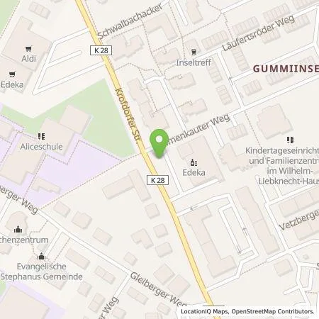Standortübersicht der Tankstelle ServiceSTADTwerke GmbH & Co. KG in 35398 Gießen