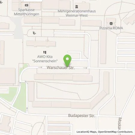 Standortübersicht der Tankstelle TEAG Mobil GmbH in 99427 Weimar