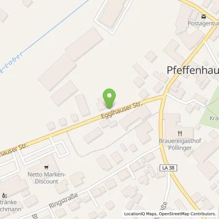 Standortübersicht der Tankstelle Energie Südbayern GmbH in 84076 Pfeffenhausen