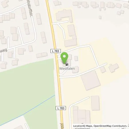 Standortübersicht der Tankstelle Westfalen AG & Co. KG in 33739 Bielefeld