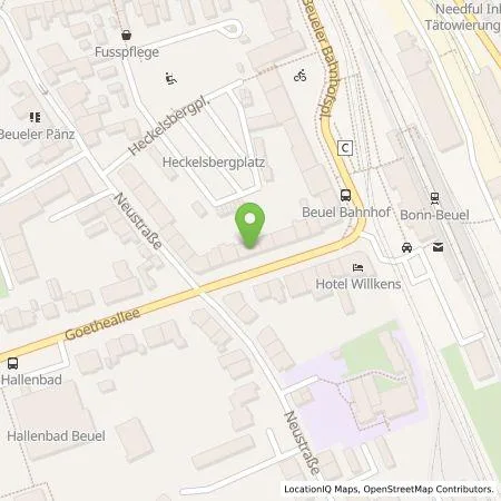 Standortübersicht der Tankstelle eze.network GmbH in 53225 Bonn