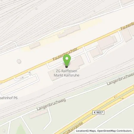 Standortübersicht der Tankstelle ZG Raiffeisen eG in 76137 Karlsruhe