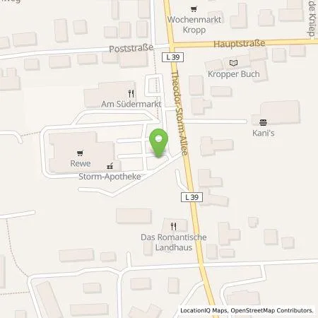 Standortübersicht der Tankstelle ORLEN Deutschland GmbH in 24848 Kropp