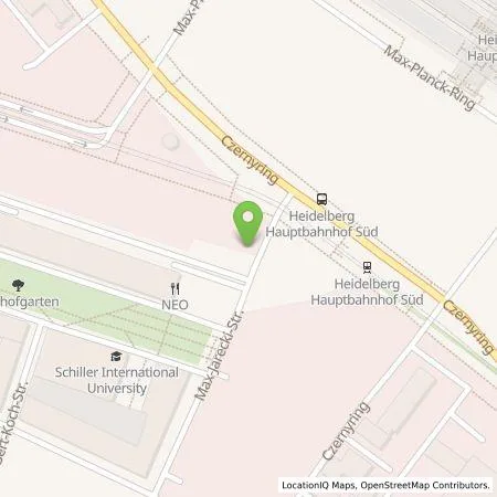 Standortübersicht der Tankstelle Stadtwerke Heidelberg Energie GmbH in 69115 Heidelberg