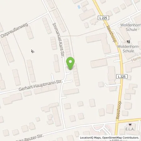 Standortübersicht der Tankstelle Stadtwerke Lübeck Energie GmbH in 22926 Ahrensburg
