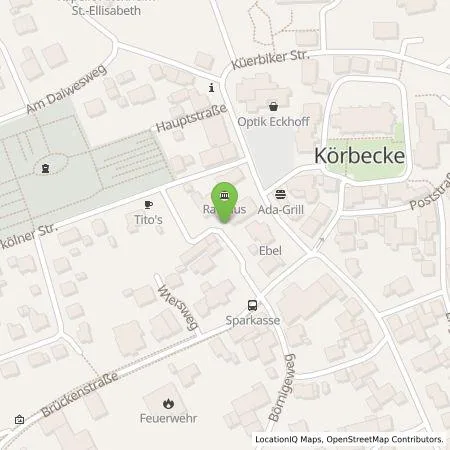Standortübersicht der Tankstelle Westenergie Metering GmbH in 59519 Möhnesee