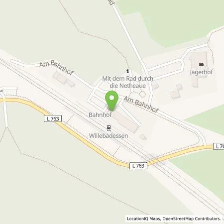 Standortübersicht der Tankstelle Westenergie Metering GmbH in 34439 Willebadessen