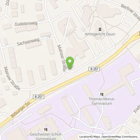 Standortübersicht der Tankstelle Westenergie Metering GmbH in 54550 Daun