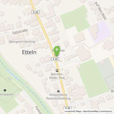 Standortübersicht der Tankstelle Citywatt GmbH in 33178 Borchen