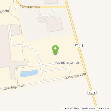 Standortübersicht der Tankstelle Paulmann Licht GmbH in 31832 Springe