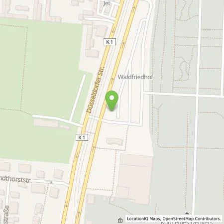 Standortübersicht der Tankstelle Stadtwerke Duisburg AG in 47055 Duisburg