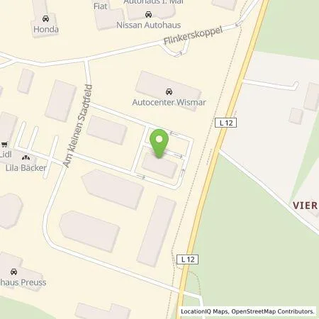 Standortübersicht der Tankstelle EWE Go GmbH in 23970 Wismar