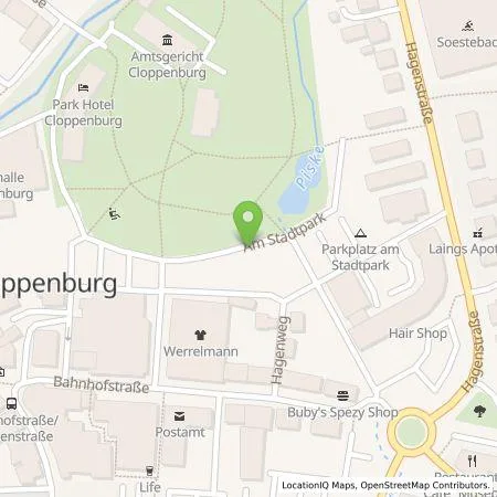 Standortübersicht der Tankstelle EWE Go GmbH in 49661 Cloppenburg
