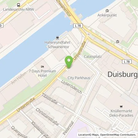 Standortübersicht der Tankstelle Servipark Deutschland GmbH in 47051 Duisburg