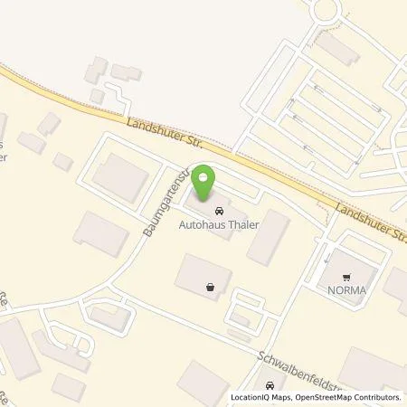 Standortübersicht der Tankstelle EnBW mobility+ AG und Co.KG in 84137 Vilsbiburg