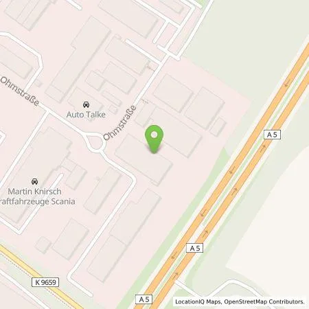 Standortübersicht der Tankstelle Martin Knirsch Kraftfahrzeuge GmbH in 76229 Karlsruhe