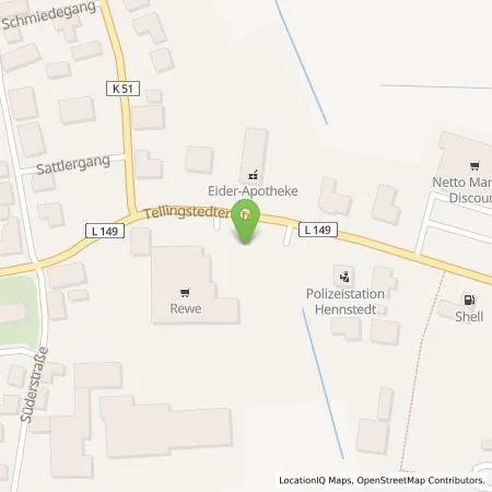 Standortübersicht der Tankstelle nonoxx pro GmbH in 25779 Hennstedt