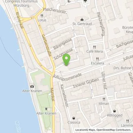 Standortübersicht der Tankstelle WVV in 97070 Würzburg